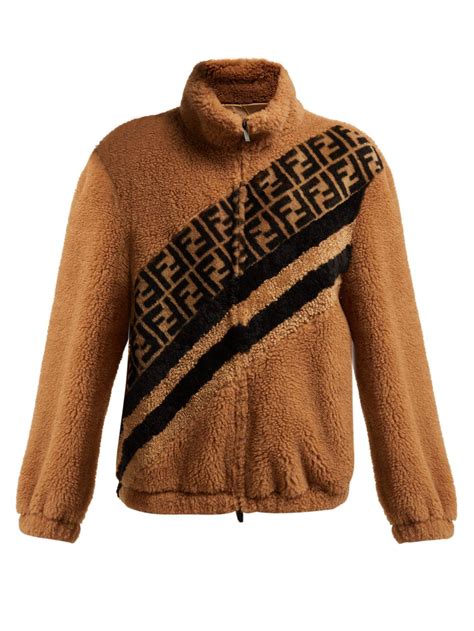 fendi ff motif faux fur jacket|FENDI Jackets for Women .